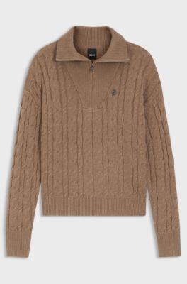 Equestrian troyer sweater, Brown
