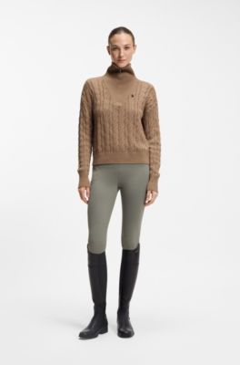 Equestrian troyer sweater, Brown