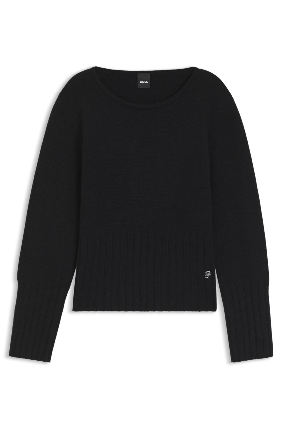 Equestrian wool-blend sweater