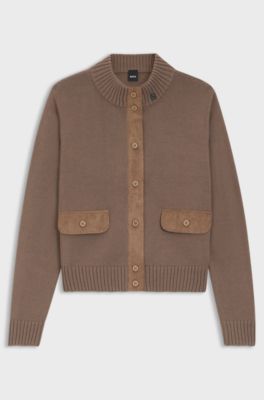 Equestrian cardigan, Brown