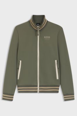 Equestrian zip-up jacket, Dark Green
