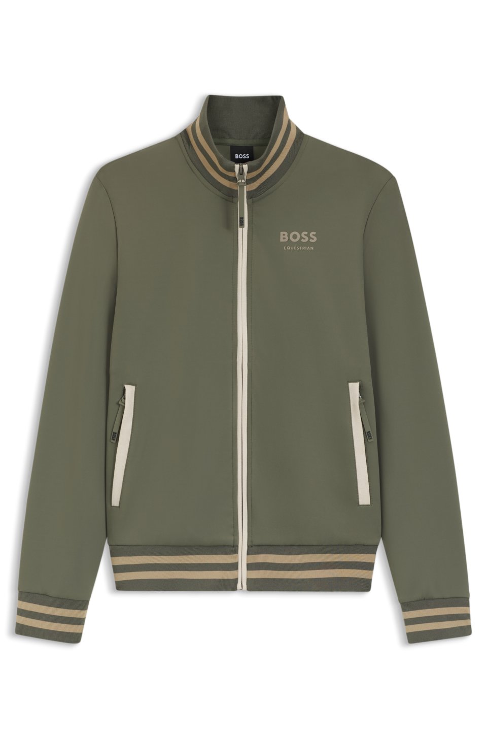 Equestrian zip-up jacket