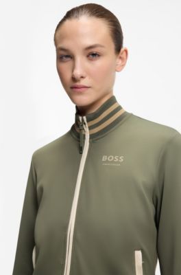 Equestrian zip-up jacket, Dark Green