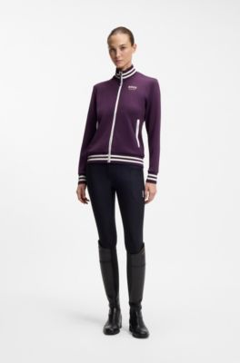 Equestrian zip-up jacket, Light Purple
