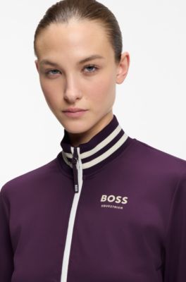 Equestrian zip-up jacket, Light Purple