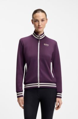 Equestrian zip-up jacket, Light Purple
