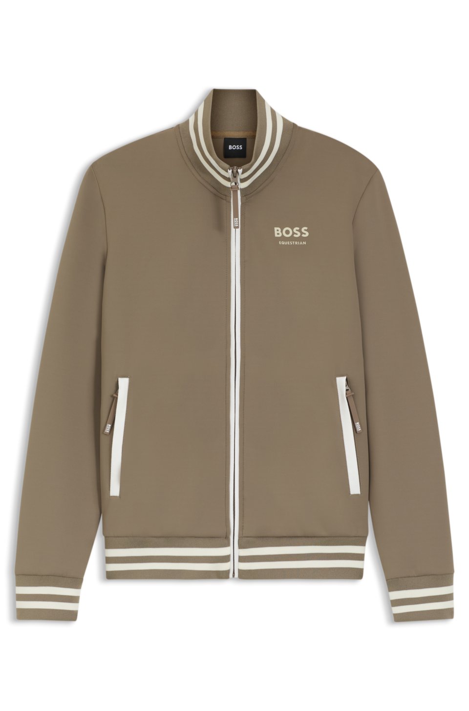 Equestrian zip-up jacket