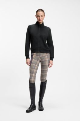 Equestrian fleece jacket, Black