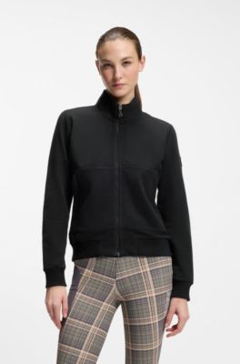 Equestrian fleece jacket, Black