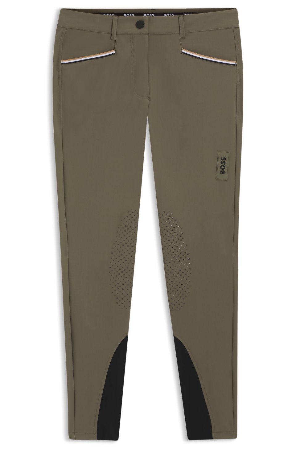 Equestrian knee-grip breeches