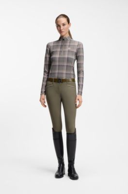 Equestrian knee-grip breeches, Dark Green