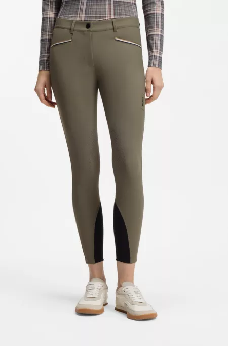 Pantalon d’équitation avec finitions agrippantes au niveau des genoux