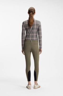 Equestrian knee-grip breeches, Dark Green