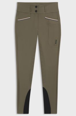 Equestrian full-grip breeches, Khaki