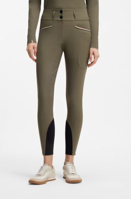 Equestrian full-grip breeches, Khaki