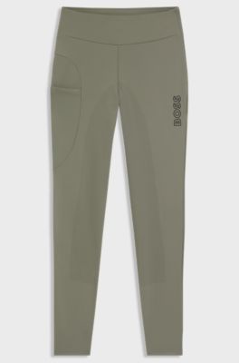 Equestrian full-grip leggings, Dark Green