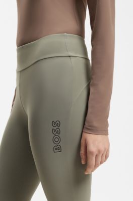 Equestrian full-grip leggings, Dark Green