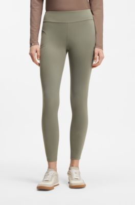 Equestrian full-grip leggings, Dark Green
