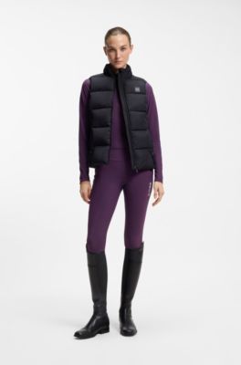 Equestrian full-grip leggings, Dark Purple