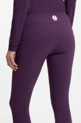 Equestrian full-grip leggings, Dark Purple