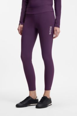 Equestrian full-grip leggings, Dark Purple