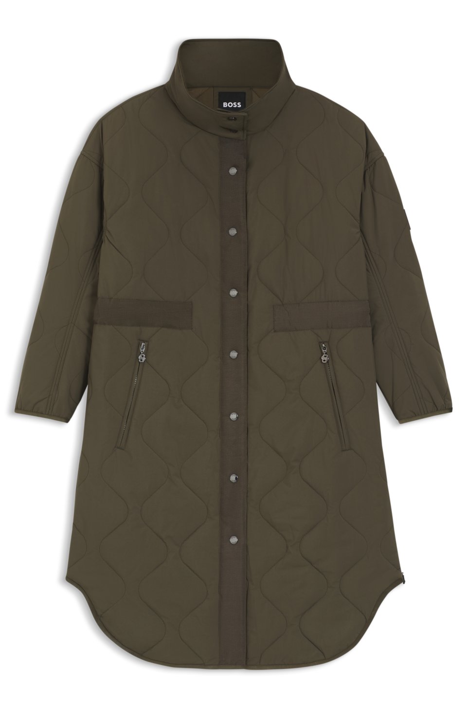 Equestrian quilted coat