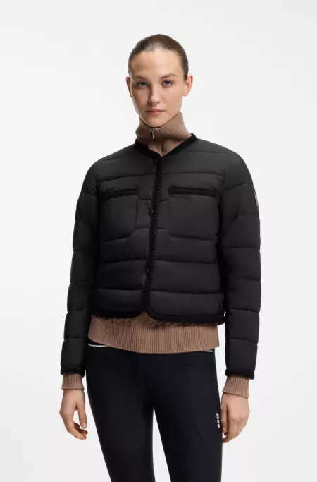 Kurze Reitsport-Daunenjacke