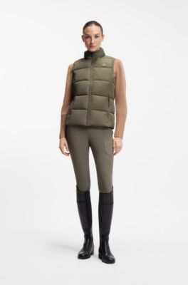 Equestrian gilet, Khaki