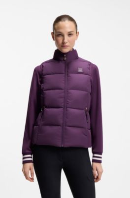 Equestrian gilet, Dark Purple