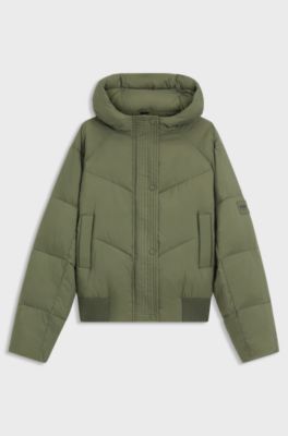 Equestrian quilted jacket, Dark Green