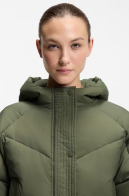 Equestrian quilted jacket, Dark Green