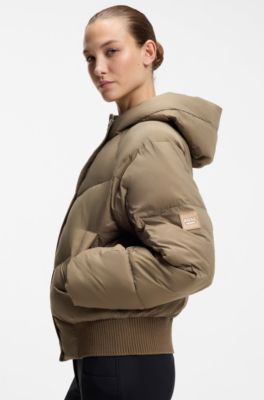 Equestrian quilted jacket, Brown
