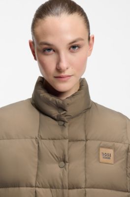 Equestrian down cape, Brown