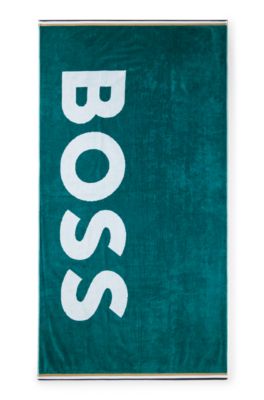 Boss beach towel deals sale