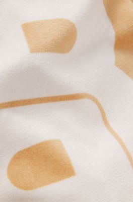 Cotton-velvet beach towel, Brown