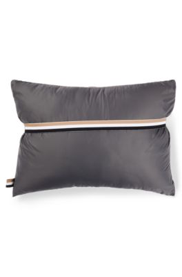 Coperta trapuntata con custodia da viaggio, Grigio scuro