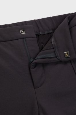 Relaxed-fit tracksuit bottoms with goose-down-blend filling, Dark Grey