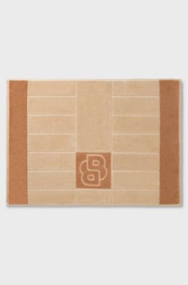 Cotton bath mat, Brun chin&eacute;
