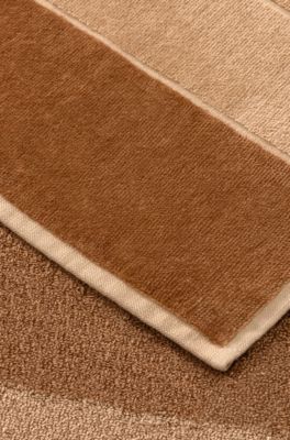 Tappetino da bagno in cotone, Marrone chiaro