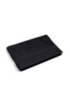Bath mat in combed Aegean cotton with ribbed border, Black