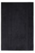Bath mat in combed Aegean cotton with ribbed border, Black