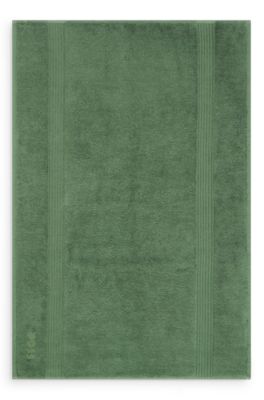 Badematte aus &auml;g&auml;ischer Baumwolle mit Logo, Gr&uuml;n