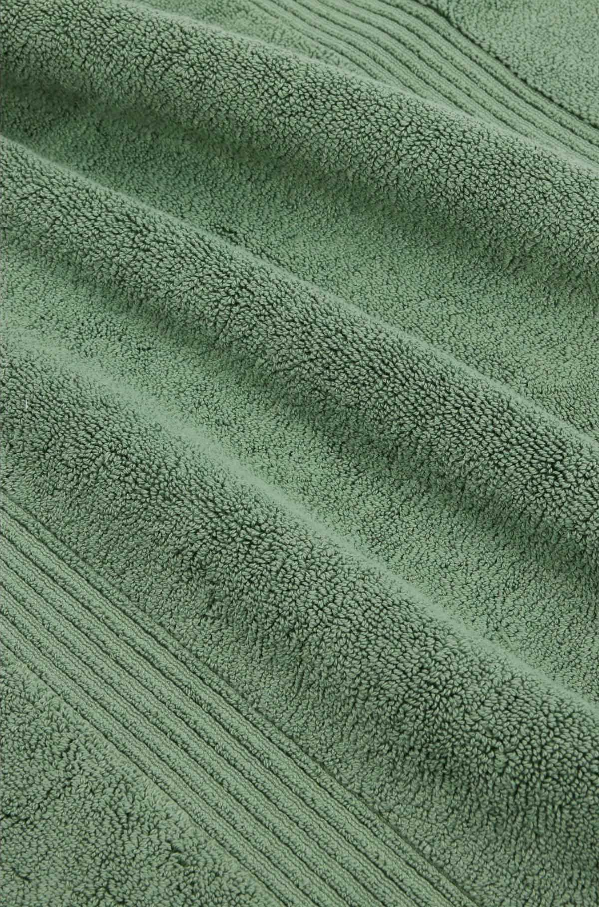 Logo bath mat in Aegean cotton, Green