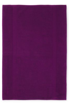 Logo bath mat in Aegean cotton, Purple