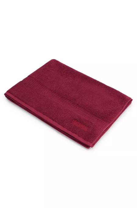 Logo bath mat in Aegean cotton