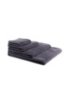 Finest Egyptian cotton bath mat with logo border, Anthracite