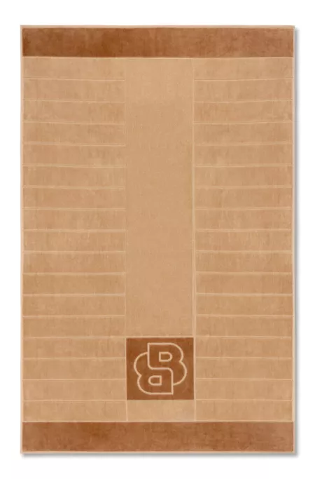 Drap de bain en coton à monogramme Double B en relief