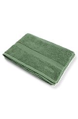 Aegean-cotton bath sheet with tonal logo, Green