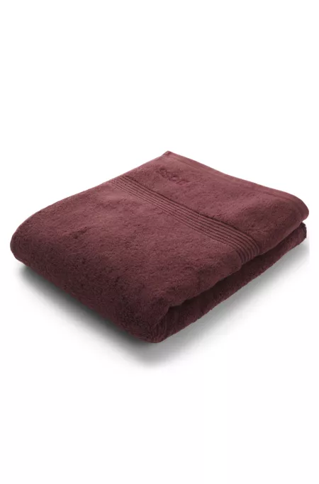 Drap de bain en coton de la mer Égée avec logo ton sur ton