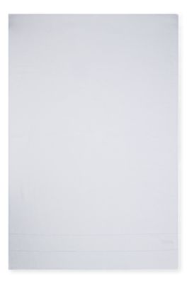 Badetuch aus Baumwolle mit wei&szlig;er Logo-Stickerei, Wei&szlig;